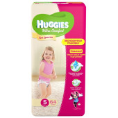 Изображение Huggies Ultra Comfort Подгузники Для Девочек №5 12-22 кг 64 шт