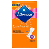 Изображение Libresse Dailyfresh Plus Normal Женские Гигиенические Прокладки на каждый день 32 шт