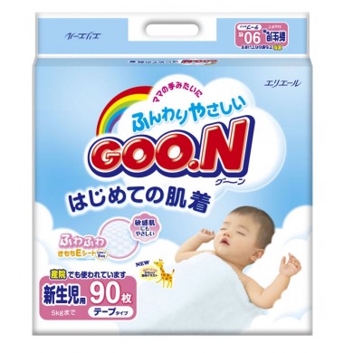 Goon Для Новорожденных до 5 кг Подгузники 90 шт