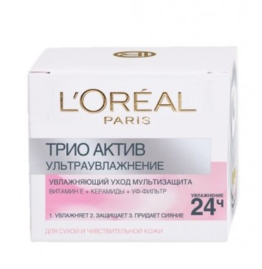 L'Oreal Paris Трио Актив Ультраувлажнение Крем 50 мл
