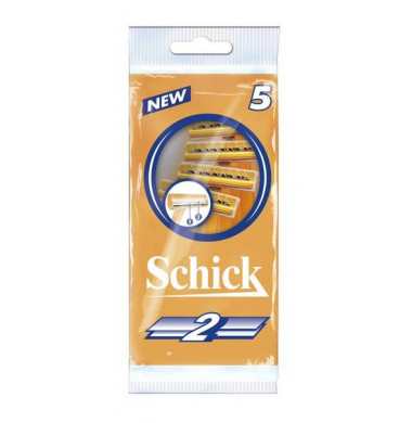 Schick  2 Бритвенный Станок Одноразовый 5 шт