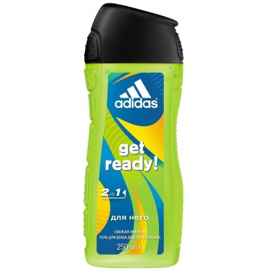 Adidas Get Ready! 2 в 1 Для Него Гель для душа и Шампунь 250 мл