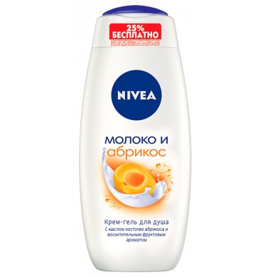 Nivea Молоко и Абрикос Крем-Гель для душа 400 мл