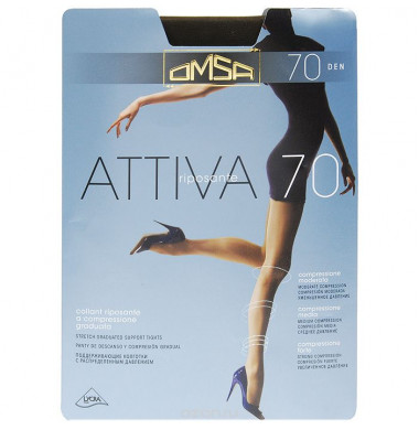 Omsa Attiva Колготки 3-M 70 den Nero Черный