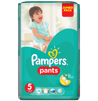 Pampers Pants Junior № 5 12-18 кг Трусики-Подгузники 48 шт