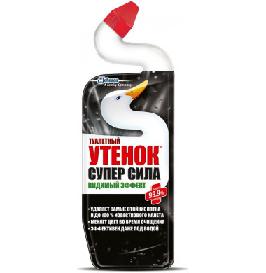 Туалетный Утенок Супер Сила Видимый Эффект Гель для унитаза 750 мл