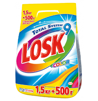 Losk Total System 9 Color Порошок Автомат 1,5 кг + 500 г