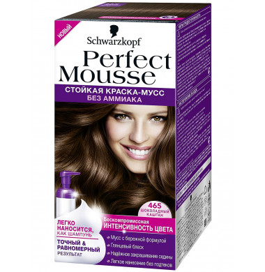 Perfect Mousse Стойкая Краска-Мусс Без Аммиака 465 Шоколадный Каштан