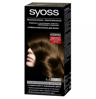 Syoss Стойкая Крем-Краска 4-8 Каштановый-Шоколадный