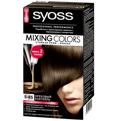 Syoss Mixing Colors Стойкая Крем-Краска 5-85 Ореховый Коктейль