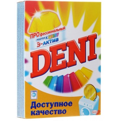 Deni 3-Актив Стойкий цвет Порошок Автомат 400 г