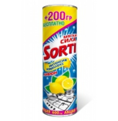 Sorti Лимон Чистящий Порошок 400 г + 200 г Бесплатно