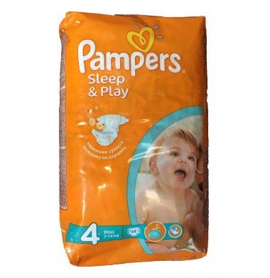 Pampers Sleep & Play Maxi № 4 7-14 кг Подгузники 14 шт