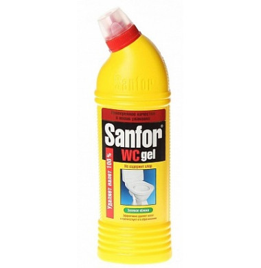 Sanfor WC gel Зеленое яблоко 750 г