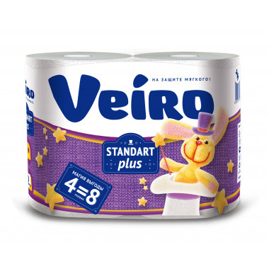 Veiro Standart 2-слойные Бумажные Полотенца 2 шт