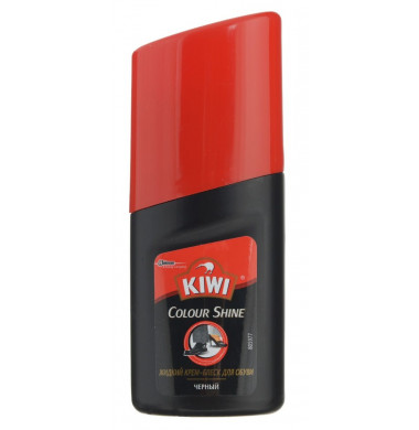 Kiwi Colour Shine для Гладкой Кожи Черный Жидкий Крем-Блеск 50 мл