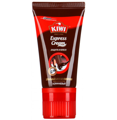 Kiwi Express Cream Защита и Блеск для Гладкой Кожи Коричневый Крем 50 мл