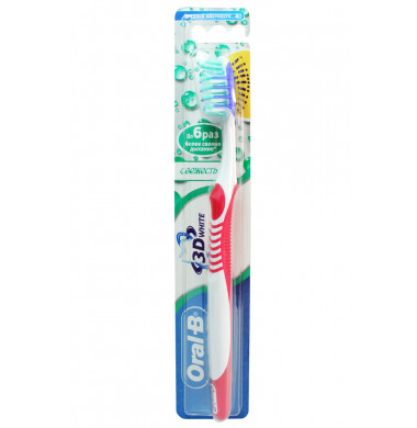 Oral-B 3D White Свежесть Средней Жесткости Зубная Щетка