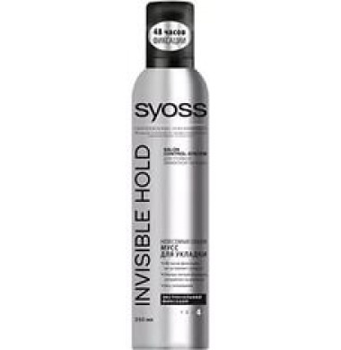 Syoss Invisible Hold  Максимальносильная  Фиксация Мусс  250 мл 