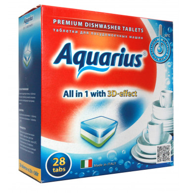 Aquarius Таблетки Для Посудомоечных Машин 28  шт