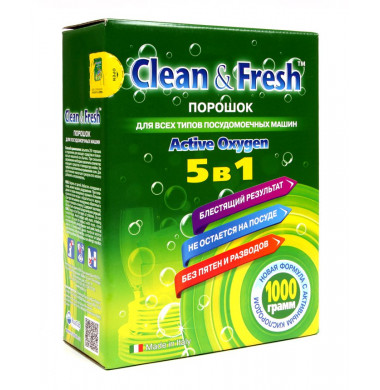 Clean & Fresh Порошок Для Посудомоечной Машины 1000 г