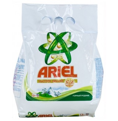 Ariel Чистота Deluxe Горный Родник Порошок Автомат 1,5 кг
