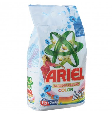 Ariel Чистота Deluxe Color Touch of Lenor Fresh Порошок Автомат 3 кг