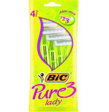BIC Pure3 Lady  Бритвенный Станок Одноразовый 4 шт
