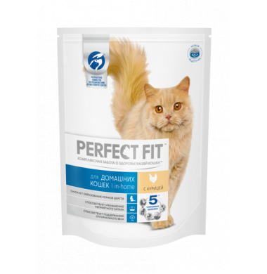 Perfect Fit Сухой Корм C Курицей Для Домашних Кошек 650 г 