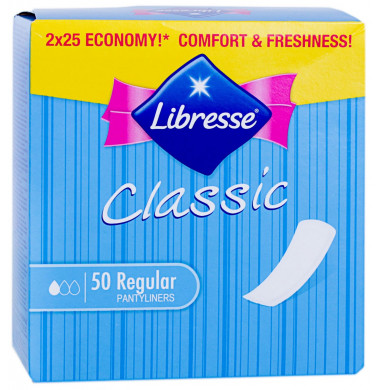 Libresse Classic Regular Женские Гигиенические Прокладки на каждый день 50 шт
