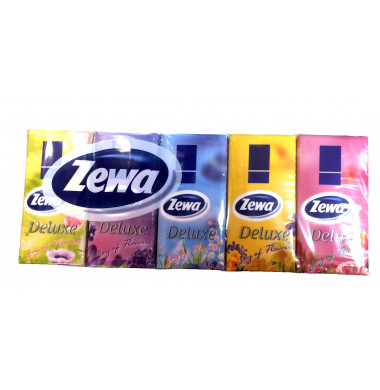 Zewa Deluxe 3-слойные Бумажные Платочки Блок 10*10 шт