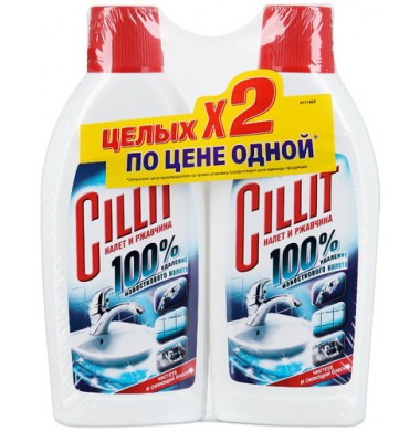 Cillit Налет и Ржавчина Жидкость 450 мл 1 + 1