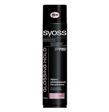 Syoss Glossing Hold  Лак Для Волос Экстрасильная Фиксация 400 мл 