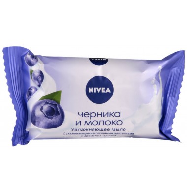 Nivea Черника и Молоко Увлажняющее Мыло 90 г