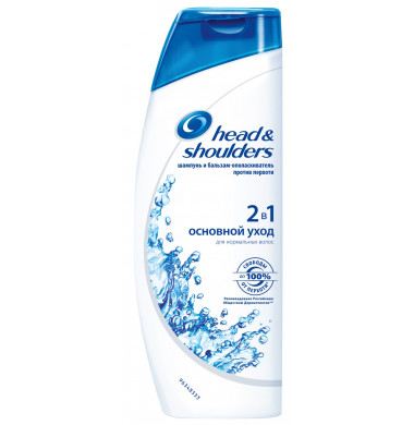 Head & Shoulders 2 в 1 Основной Уход Шампунь и Бальзам 400 мл