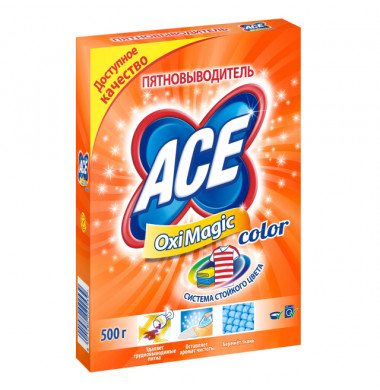 Ace Oxi Magic Color Пятновыводитель Порошок 500 г