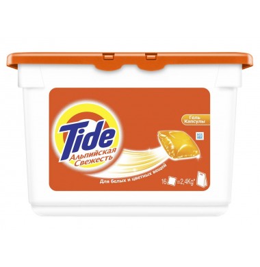 Tide Альпийская Свежесть Капсулы Гелевые 16 шт