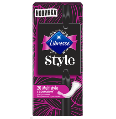 Libresse Style Multiform Ароматизированные Женские Гигиенические Прокладки на каждый день 20 шт
