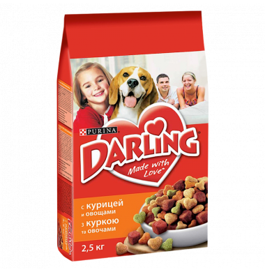 Purina Darling  С Курицей И С Добавлением Овощей 2,5 кг 