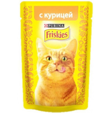 Friskies Консервированный Корм Для Кошек С Курицей 85 г 