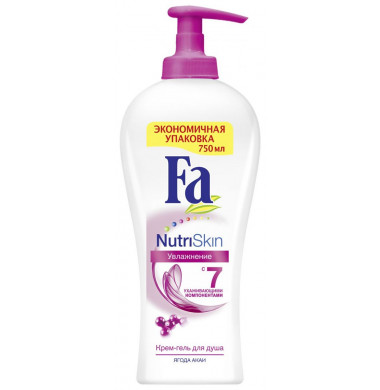 Fa NutriSkin Увлажнение Ягода Акаи Крем-Гель для душа 750 мл