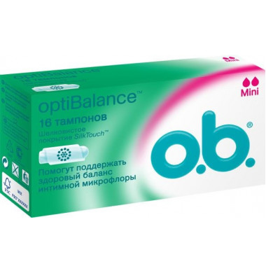 O.b. OptiBalance Mini Тампоны Женские Гигиенические 16 шт