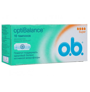 O.b. OptiBalance Super Тампоны Женские Гигиенические 16 шт