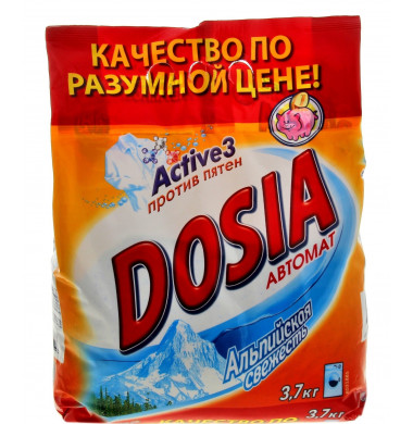Dosia Active 3 Альпийская Свежесть Порошок Автомат 3,7 кг
