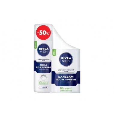 Nivea Men Пена Для Бритья 200 мл + Бальзам После Бритья 100 мл