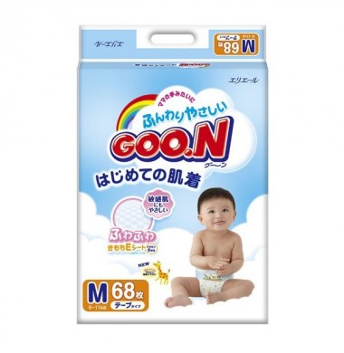 Goon размер M 6-11 кг Подгузники 68 шт