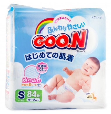 Goon размер S 4-8 кг Подгузники 84 шт