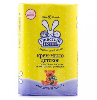 Ушастый Нянь с Оливковым Маслом и Ромашкой Крем-Мыло 90 г