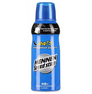 Mennen Speed Stick 24/7 Невидимая Защита Антиперспирант Аэрозоль 150 мл