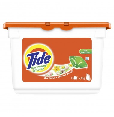 Tide Весенние Цветы Капсулы Гелевые 16 шт